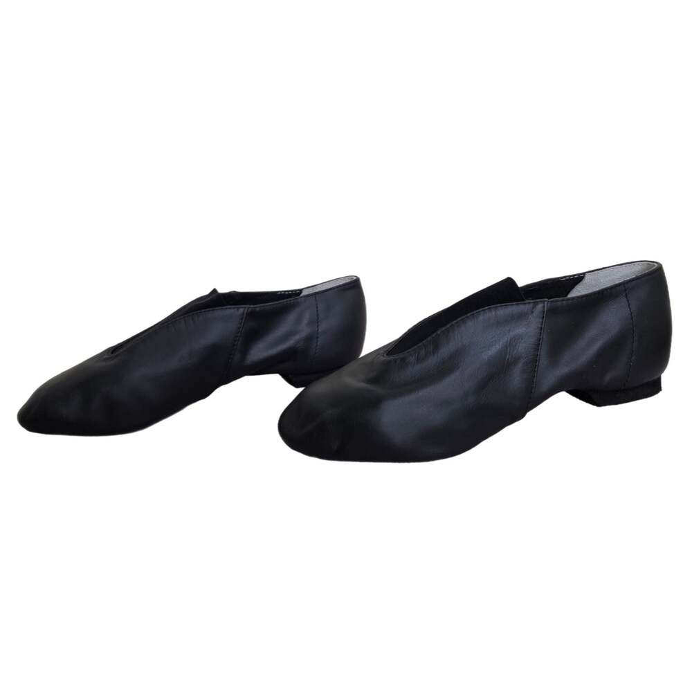 Bloch Pure Jazz Dance Shoes Black Leather Slip-On Size 7